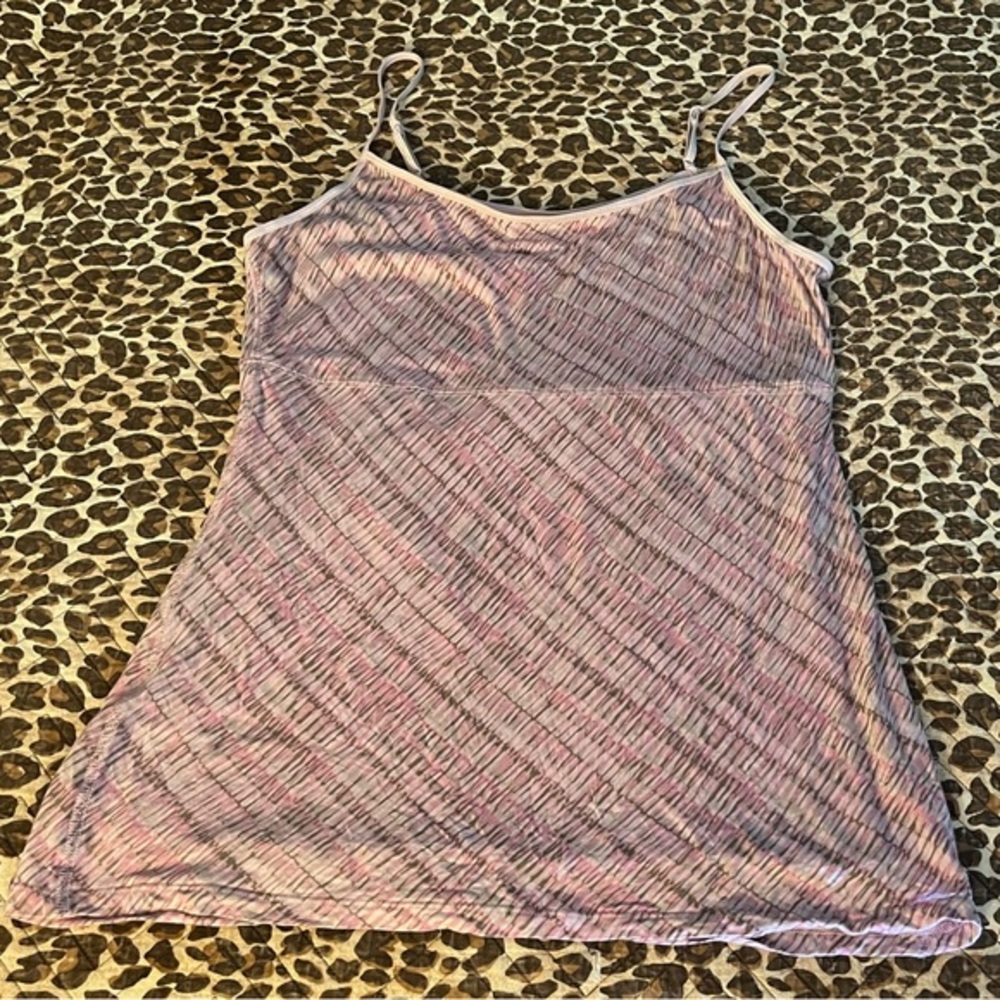 Pink Striped Women's slimming tank